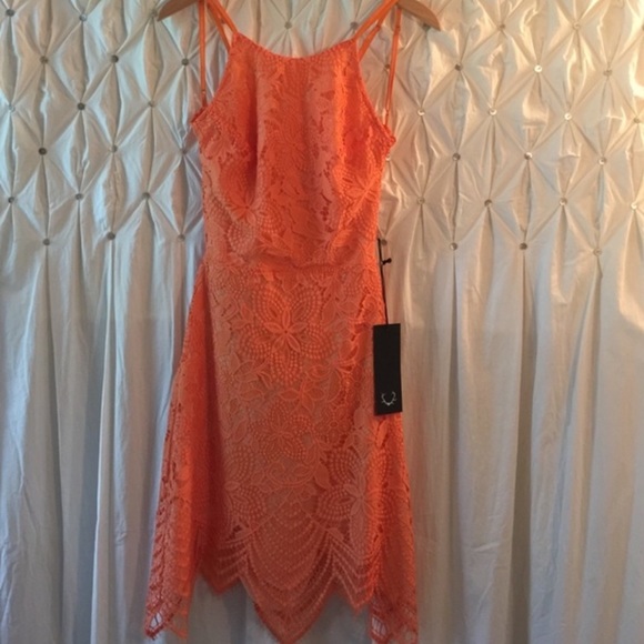 For Love and Lemons Orange Guava Dress - Picture 3 of 3